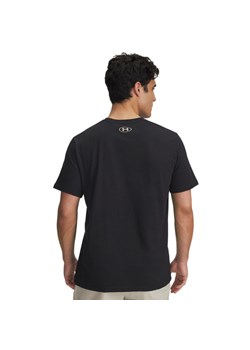 Męski t-shirt z nadrukiem Under Armour UA M Sportstyle LC SS - czarny ze sklepu Sportstylestory.com w kategorii T-shirty męskie - zdjęcie 184525676