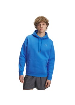 Męska bluza dresowa nierozpinana z kapturem Under Armour UA Icon Fleece Hoodie - niebieska ze sklepu Sportstylestory.com w kategorii Bluzy męskie - zdjęcie 184525685