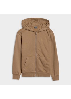 Dziewczęca bluza dresowa rozpinana z kapturem 4F 4FJRAW24TSWSF1830 - beżowa - id: 256854 - marki 4f Junior - 184525718 Dziewczęca bluza dresowa rozpinana z kapturem 4F 4FJRAW24TSWSF1830 - beżowa ze sklepu Sportstylestory.com w kategorii Bluzy dziewczęce - zdjęcie 184525718