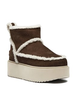 INUIKII Skórzane śniegowce Inuikii X Coccinelle Classic Low Shearling | z dodatkiem wełny ze sklepu Gomez Fashion Store w kategorii Śniegowce damskie - zdjęcie 184526196