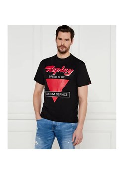 Replay T-shirt | Regular Fit ze sklepu Gomez Fashion Store w kategorii T-shirty męskie - zdjęcie 184526569