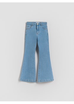 Reserved - Jeansy flare high waist - niebieski ze sklepu Reserved w kategorii Spodnie dziewczęce - zdjęcie 184534016