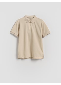 Reserved - T-shirt polo - beżowy ze sklepu Reserved w kategorii T-shirty chłopięce - zdjęcie 184535477
