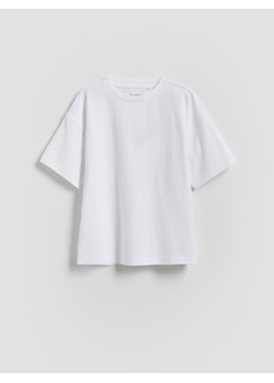 Reserved - Bawełniany t-shirt - biały ze sklepu Reserved w kategorii T-shirty chłopięce - zdjęcie 184535488
