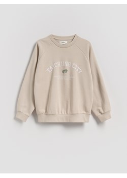 Reserved - Bluza z nadrukiem - beżowy ze sklepu Reserved w kategorii Bluzy chłopięce - zdjęcie 184535555