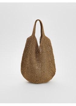 Reserved - Pleciona torebka hobo - beżowy ze sklepu Reserved w kategorii Torby letnie - zdjęcie 184535585