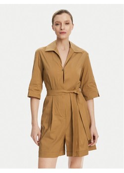 Max Mara Beachwear Kombinezon Canard 2516241019 Brązowy Regular Fit ze sklepu MODIVO w kategorii Kombinezony damskie - zdjęcie 184536657