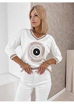bluzka gloria ecru one size ze sklepu UBRA w kategorii Bluzki damskie - zdjęcie 184538117