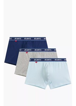 Atlantic 3-pack bokserki męskie 3MH-214-NIE/NIEC/SZM, Kolor niebiesko-szary, Rozmiar M, ATLANTIC ze sklepu Intymna w kategorii Majtki męskie - zdjęcie 184538156