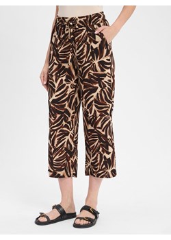 soyaconcept® Damskie letnie spodnie typu culottes - SC-Roksana 5-C Kobiety wiskoza koniakowy wzorzysty ze sklepu vangraaf w kategorii Spodnie damskie - zdjęcie 184539106