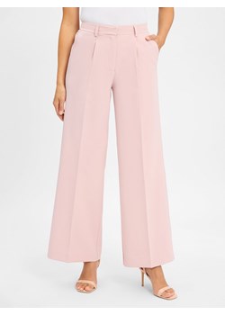 BOSS Orange Damskie spodnie plisowane - C_Tiwi2 Kobiety brudny róż jednolity ze sklepu vangraaf w kategorii Spodnie damskie - zdjęcie 184539115