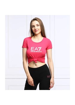 EA7 T-shirt | Slim Fit ze sklepu Gomez Fashion Store w kategorii Bluzki damskie - zdjęcie 184539289