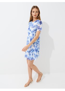 Mohito - Niebieska sukienka mini w kwiaty - błękitny ze sklepu Mohito w kategorii Sukienki - zdjęcie 184539687