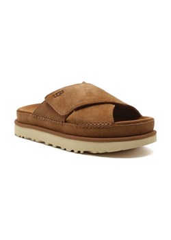 UGG Skórzane klapki W GOLDENSTAR CROSS ze sklepu Gomez Fashion Store w kategorii Klapki damskie - zdjęcie 184542406