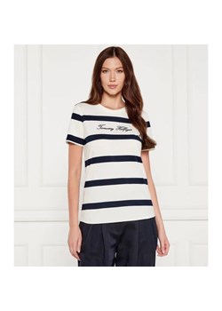 Tommy Hilfiger T-shirt | Regular Fit ze sklepu Gomez Fashion Store w kategorii Bluzki damskie - zdjęcie 184542578