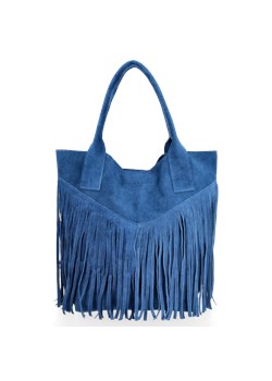 Firmowy Włoski Shopper w stylu Boho Vittoria Gotti Jeans ze sklepu PaniTorbalska w kategorii Torby Shopper bag - zdjęcie 184544065