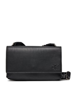 Calvin Klein Jeans Torebka Ultralight Ew Flap25 Pu K60K611556 Czarny ze sklepu MODIVO w kategorii Listonoszki - zdjęcie 184544995