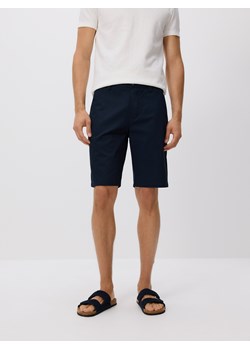 Reserved - Szorty chino regular fit - granatowy ze sklepu Reserved w kategorii Spodenki męskie - zdjęcie 184545928