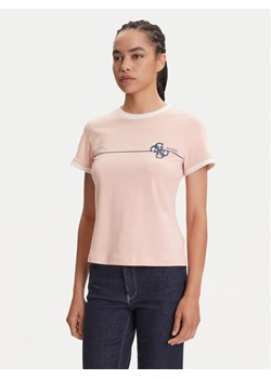 Guess T-Shirt V5YI01 J1314 Różowy Regular Fit ze sklepu MODIVO w kategorii Bluzki damskie - zdjęcie 184547025