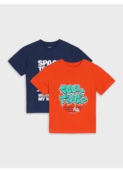 Sinsay - Koszulki 2 pack - granatowy ze sklepu Sinsay w kategorii T-shirty chłopięce - zdjęcie 184548408
