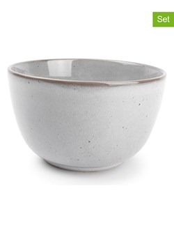 Salt and Pepper Miski (4 szt.) &quot;Freckles&quot; w kolorze szarym - wys. 10 x Ø 16 cm ze sklepu Limango Polska w kategorii Miski - zdjęcie 184548437