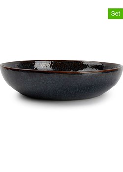 Salt and Pepper Talerze głębokie (4 szt.) &quot;Mielo&quot; w kolorze czarno-zielonym - Ø 21,5 cm ze sklepu Limango Polska w kategorii Talerze - zdjęcie 184548718