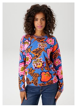 Aniston Bluza w kolorze niebiesko-pomarańczowym ze sklepu Limango Polska w kategorii Bluzy damskie - zdjęcie 184549966