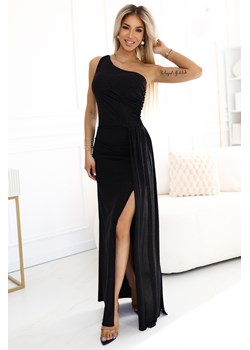 Sukienka maxi z rozcięciem na nogę - czarna - id: 2031733 - marki Numoco - 184550506 Sukienka maxi z rozcięciem na nogę - czarna ze sklepu Cudmoda w kategorii Sukienki - zdjęcie 184550506