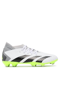 Buty do piłki nożnej adidas Predator Accuracy.3 Firm Ground GZ0024 Biały ze sklepu eobuwie.pl w kategorii Buty sportowe męskie - zdjęcie 184551358