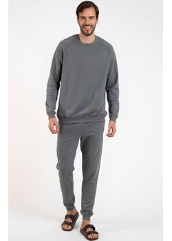 Bawełniany dres męski szary melanż Hektor, Kolor melanż ciemny, Rozmiar S, Italian Fashion ze sklepu Primodo w kategorii Bluzy męskie - zdjęcie 184552087
