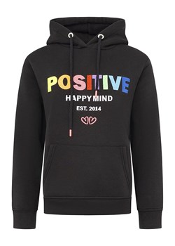 Zwillingsherz Bluza &quot;Positive&quot; w kolorze czarnym ze sklepu Limango Polska w kategorii Bluzy damskie - zdjęcie 184552376
