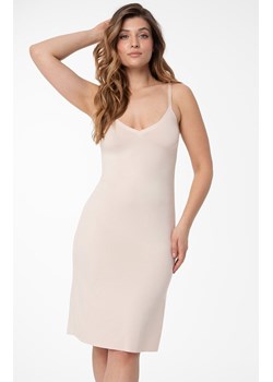 Halka damska beżowa Soft &amp; smooth Slip Long, Kolor beżowy, Rozmiar 2XL, Julimex ze sklepu Intymna w kategorii Podkoszulki i halki - zdjęcie 184553026