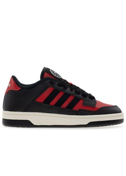 Buty dziecięce adidas Rapid Court Low J JR1020 - czarno-czerwone ze sklepu streetstyle24.pl w kategorii Buty sportowe dziecięce - zdjęcie 184553338