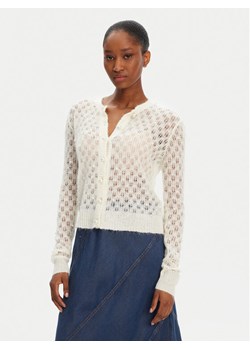 Munthe Kardigan Perl 252162025274 Beżowy Regular Fit ze sklepu MODIVO w kategorii Swetry damskie - zdjęcie 184553488
