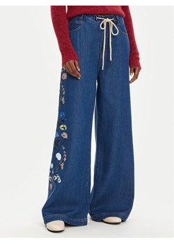 Munthe Jeansy Obey 252141025203 Niebieski Wide Leg ze sklepu MODIVO w kategorii Jeansy damskie - zdjęcie 184553496