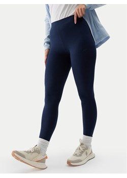 4F Legginsy 4FWSS24TTIGF137 Granatowy Slim Fit ze sklepu MODIVO w kategorii Spodnie damskie - zdjęcie 184553526