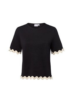 Vila VICalisa Kobiety Bawełna czarny jednolity ze sklepu vangraaf w kategorii Bluzki damskie - zdjęcie 184555758