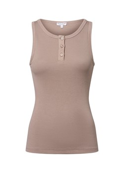 Marie Lund Top damski Kobiety Bawełna taupe jednolity ze sklepu vangraaf w kategorii Bluzki damskie - zdjęcie 184555765