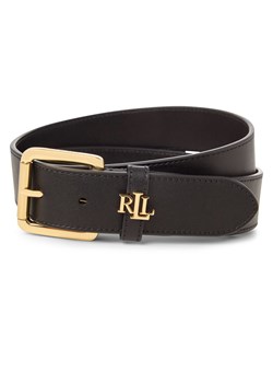 Lauren Ralph Lauren Damski pasek skórzany - Carryover Kobiety skóra czarny jednolity ze sklepu vangraaf w kategorii Paski damskie - zdjęcie 184555776