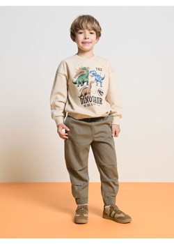 Sinsay - Jeansy z przeszyciami na kolanach - khaki ze sklepu Sinsay w kategorii Spodnie chłopięce - zdjęcie 184557137