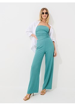 Mohito - Spodnie wide leg - turkusowy ze sklepu Mohito w kategorii Spodnie damskie - zdjęcie 184557807