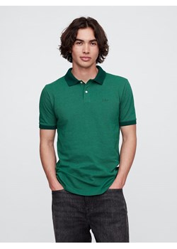 GAP Koszulka polo w kolorze zielonym ze sklepu Limango Polska w kategorii T-shirty męskie - zdjęcie 184559477