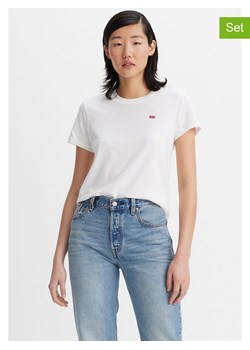 Levi&apos;s Koszulki (2 szt.) w kolorze białym i czerwonym ze sklepu Limango Polska w kategorii Bluzki damskie - zdjęcie 184559575