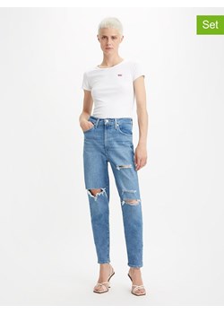 Levi&apos;s Koszulki (2 szt.) w kolorze białym ze sklepu Limango Polska w kategorii Bluzki damskie - zdjęcie 184559589