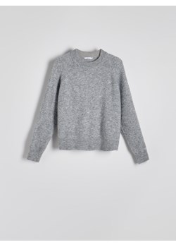 Reserved - Sweter z domieszką alpaki - szary - id: 420BX-85M - marki Reserved - 184559917 Reserved - Sweter z domieszką alpaki - szary ze sklepu Reserved w kategorii Swetry damskie - zdjęcie 184559917