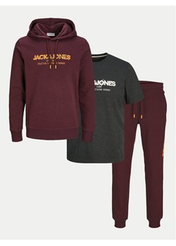 Jack&Jones Komplet dresowy Alvis 12267884 Bordowy Standard Fit ze sklepu MODIVO w kategorii Dresy męskie - zdjęcie 184560678