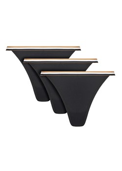 BOSS Komplet 3 par stringów 50545602 Czarny ze sklepu MODIVO w kategorii Majtki damskie - zdjęcie 184560715