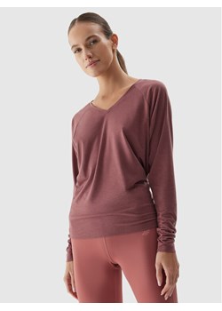 4F Koszulka techniczna 4FAW23TFLOF153 Czerwony Slim Fit ze sklepu MODIVO w kategorii Bluzki damskie - zdjęcie 184560738