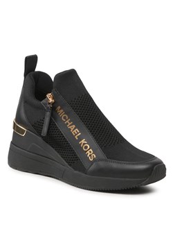 MICHAEL Michael Kors Sneakersy Willis Wedge Trainer 43F3WIFS1D Czarny - id: 0000303110475 - marki Michael Michael Kors - 184562167 MICHAEL Michael Kors Sneakersy Willis Wedge Trainer 43F3WIFS1D Czarny ze sklepu MODIVO w kategorii Półbuty damskie - zdjęcie 184562167