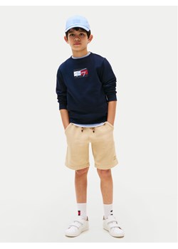 Tommy Hilfiger Bluza Script Flag KB0KB09741 Granatowy Regular Fit ze sklepu MODIVO w kategorii Bluzy chłopięce - zdjęcie 184562196